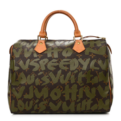 Louis Vuitton Monogram Graffiti Speedy 30 Kaki 1 of 12