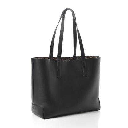 Burberry Calfskin TB Motif Embossed Medium Tote Black 3 of 15