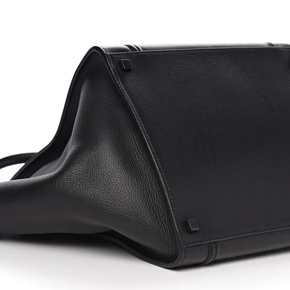 Celine Supple Calfskin Medium Phantom Luggage Black 6 of 8