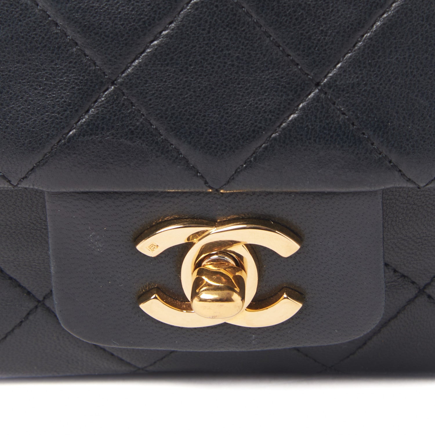 Chanel Lambskin Quilted Medium Single Flap Black 10 of 10