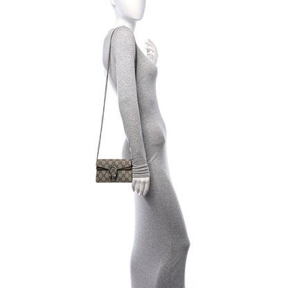 Gucci GG Supreme Monogram Super Mini Dionysus Shoulder Bag Taupe 2 of 12