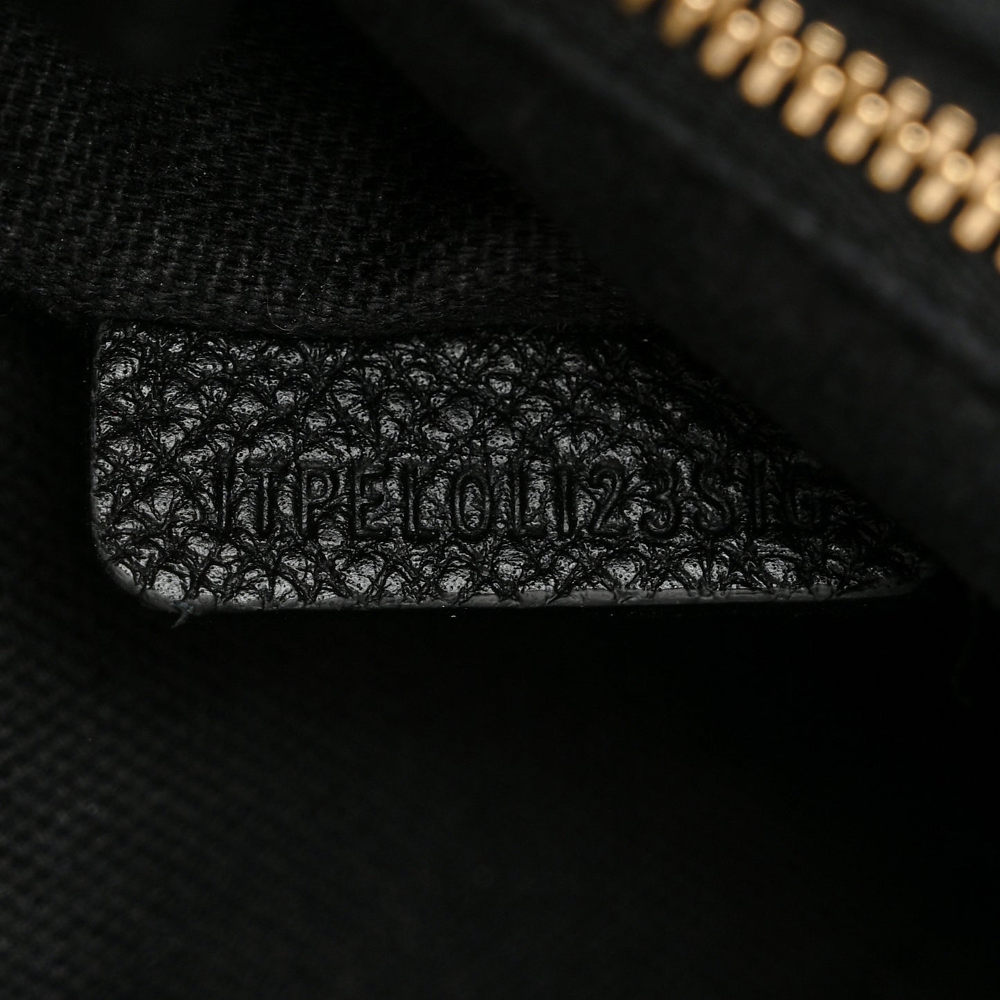 Grainy Calfskin House Check Small Canterbury Black