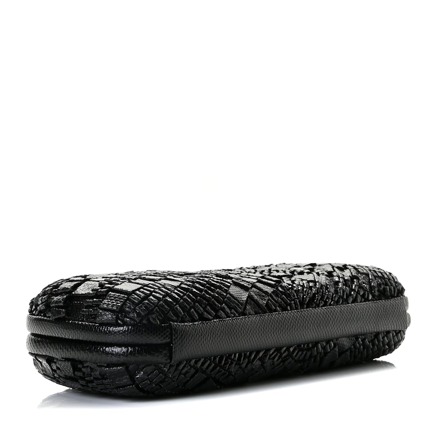Ayers Intrecciato Karung Knot Clutch Black