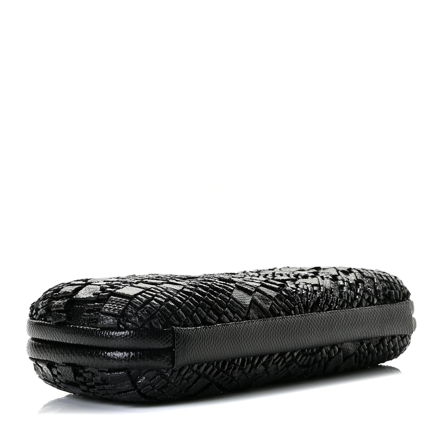 Bottega Veneta Ayers Intrecciato Karung Knot Clutch Black 3 of 8
