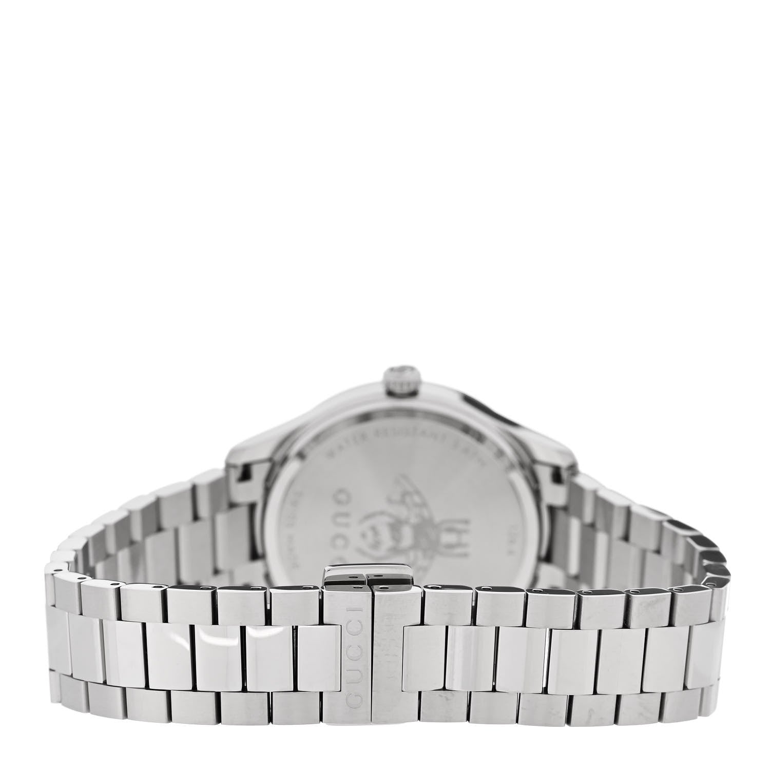 Gucci Stainless Steel 32mm G-Timeless Bee Quartz Watch Blue 3 of 5