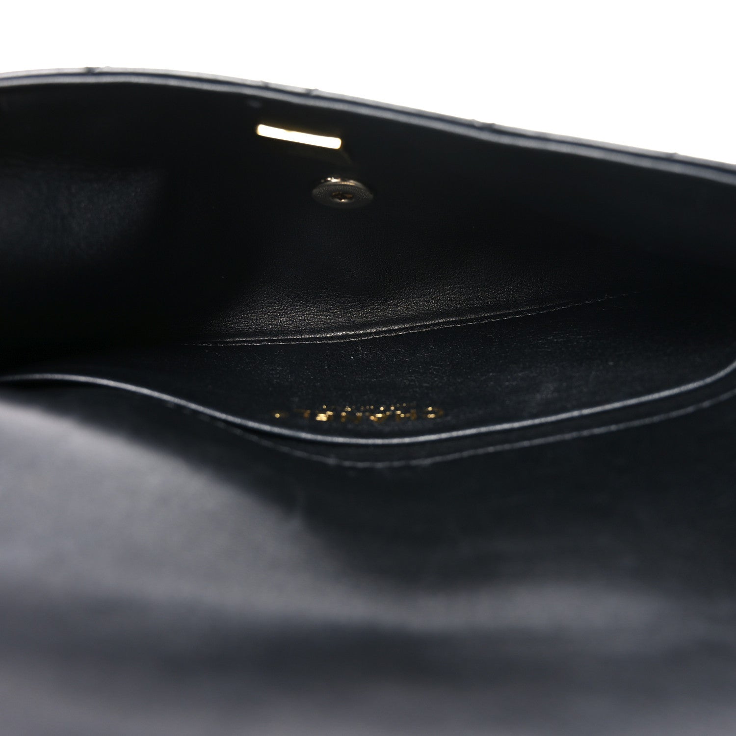 Chanel Lambskin Quilted CC Pocket Clutch With Chain Black 4 of 10
