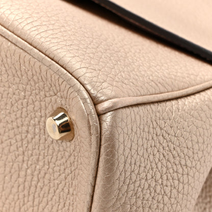 Christian Dior Metallic Bullcalf Small Be Dior Flap Pale Gold 18 of 19