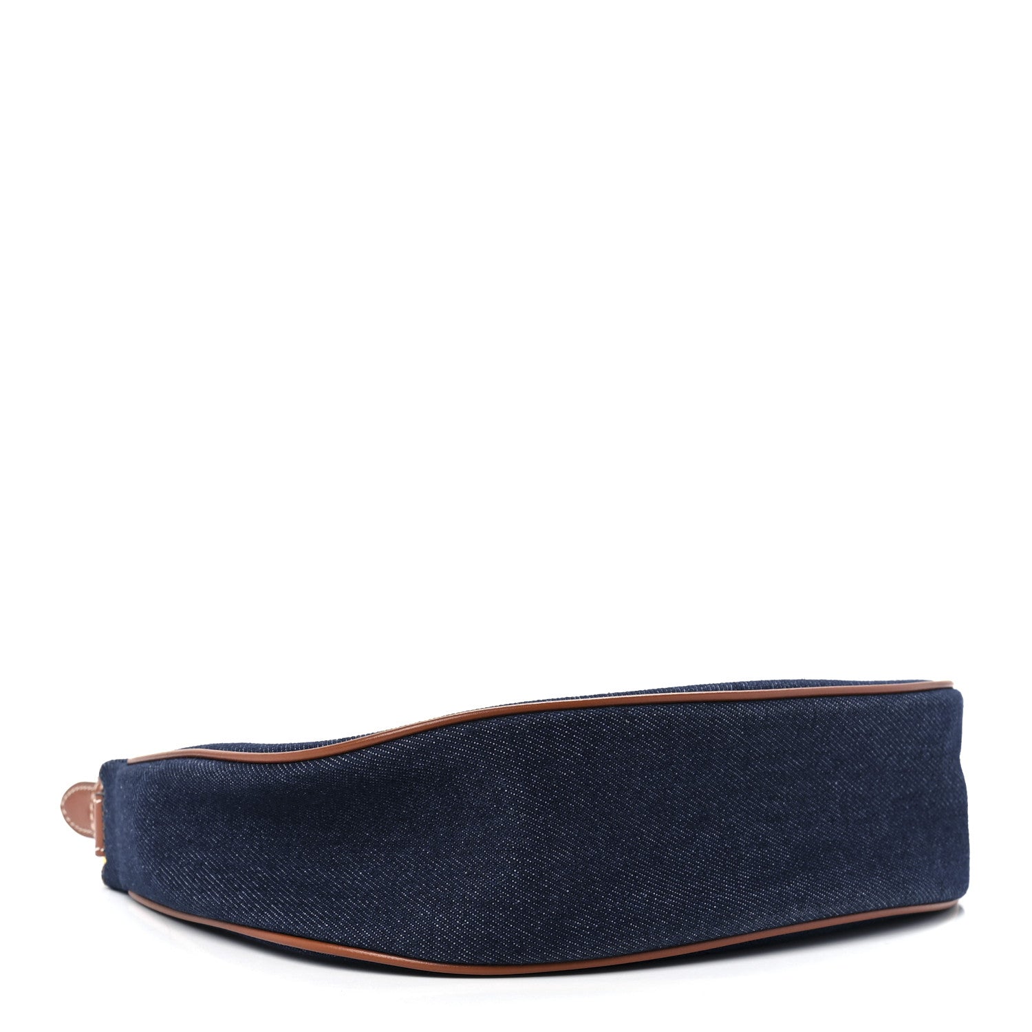 Celine Denim Ava Shoulder Bag Navy Tan 4 of 12