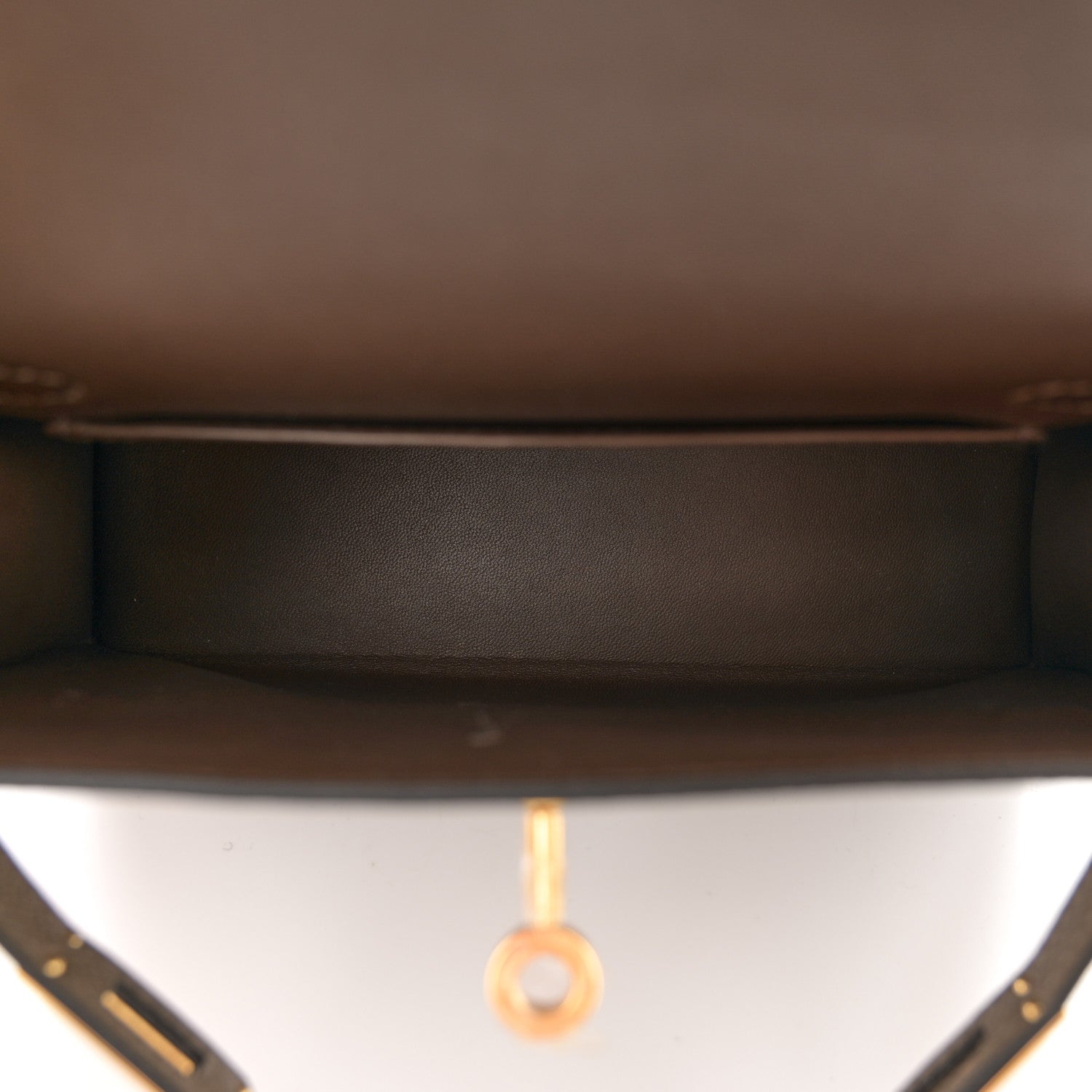 Hermes Epsom Tri-Color Mini Kelly Sellier 20 Ecorce Etoupe Black 5 of 13