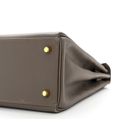 Hermes Evercolor Kelly Retourne 28 Etain 10 of 10