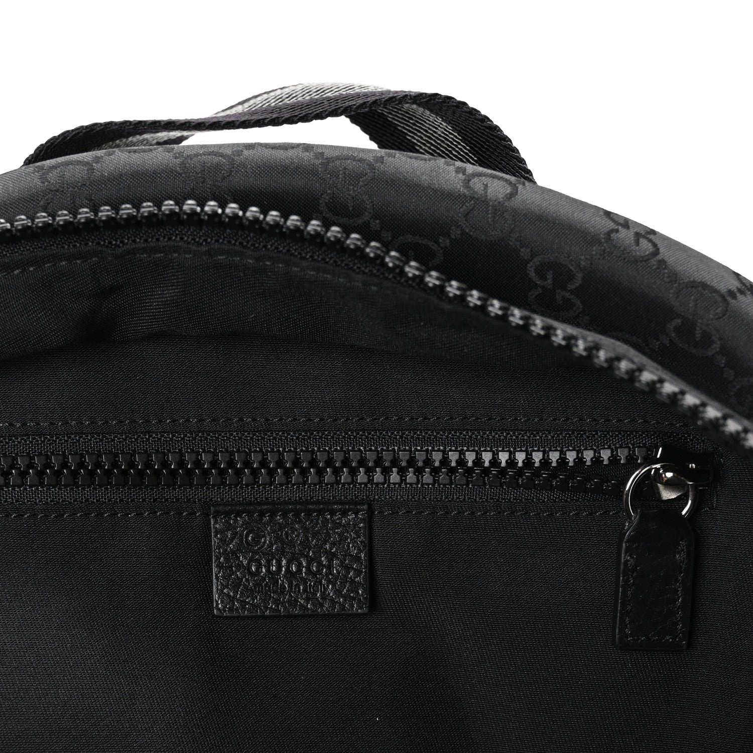 Gucci Nylon Monogram Slim Backpack Black 6 of 10