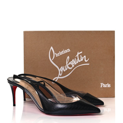 Christian Louboutin Calf Zarli PVC Optisexy 70 Pumps 38.5 Black 9 of 9