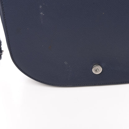 Balenciaga Grained Calfskin Logo Print S Ville Day Bag Bleu Canopee 13 of 16