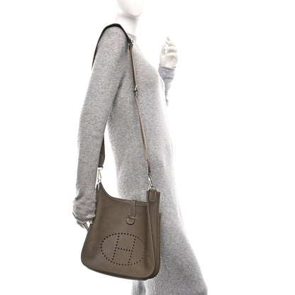 Hermes Taurillon Clemence Evelyne III PM Etoupe 2 of 11