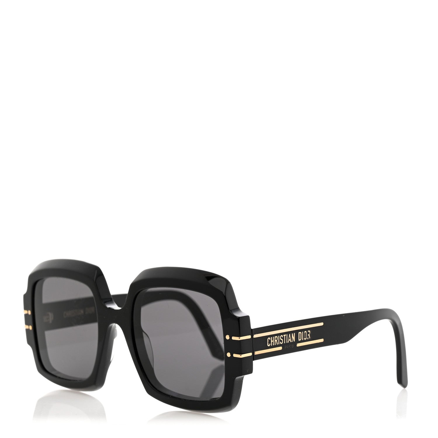 Christian Dior Acetate Diorsignature S1U Square Sunglasses Black 1 of 9
