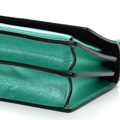 Saint Laurent Metallic Calfskin Small Monogram Sunset Chlorophille 10 of 11