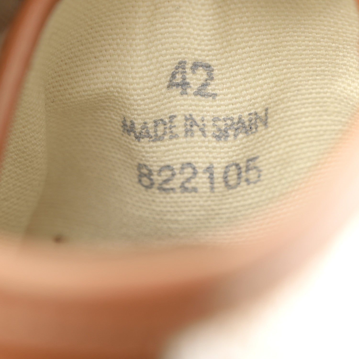 Loewe Jacquard Anagram Calfskin Mens High Top Sneakers 42 Natural White 8 of 12