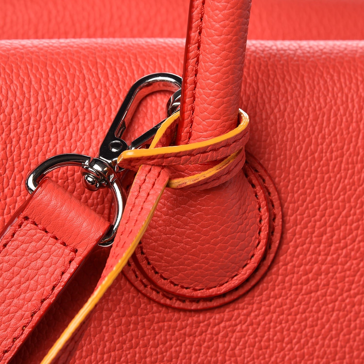 MCM Grained Calfskin Medium Milla Tote Coral 12 of 16