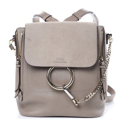 Chloe Suede Calfskin Medium Faye Backpack Motty Grey 1 of 13