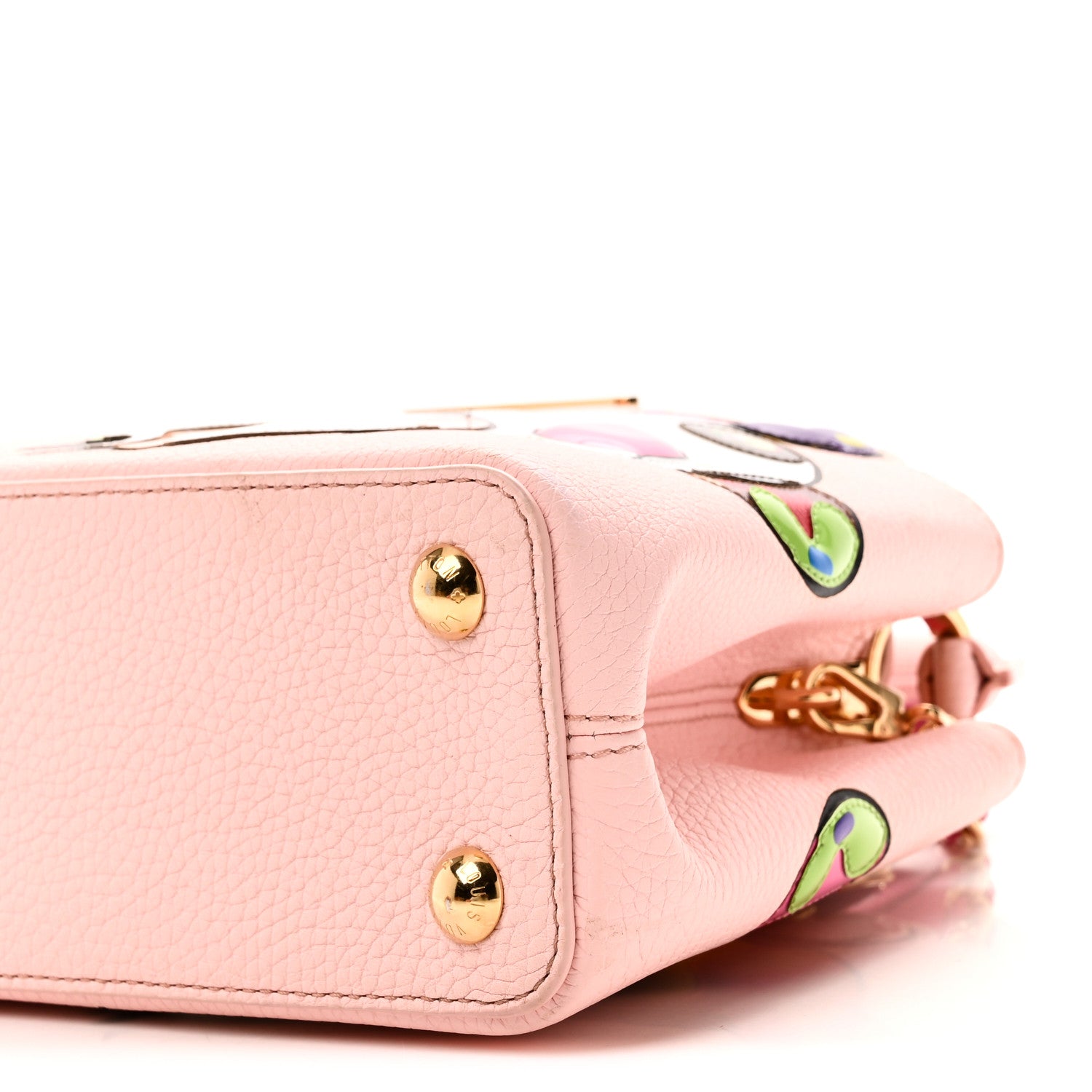 Louis Vuitton LV X TM Taurillon Superflat Panda Capucines BB Opal Pink 9 of 12