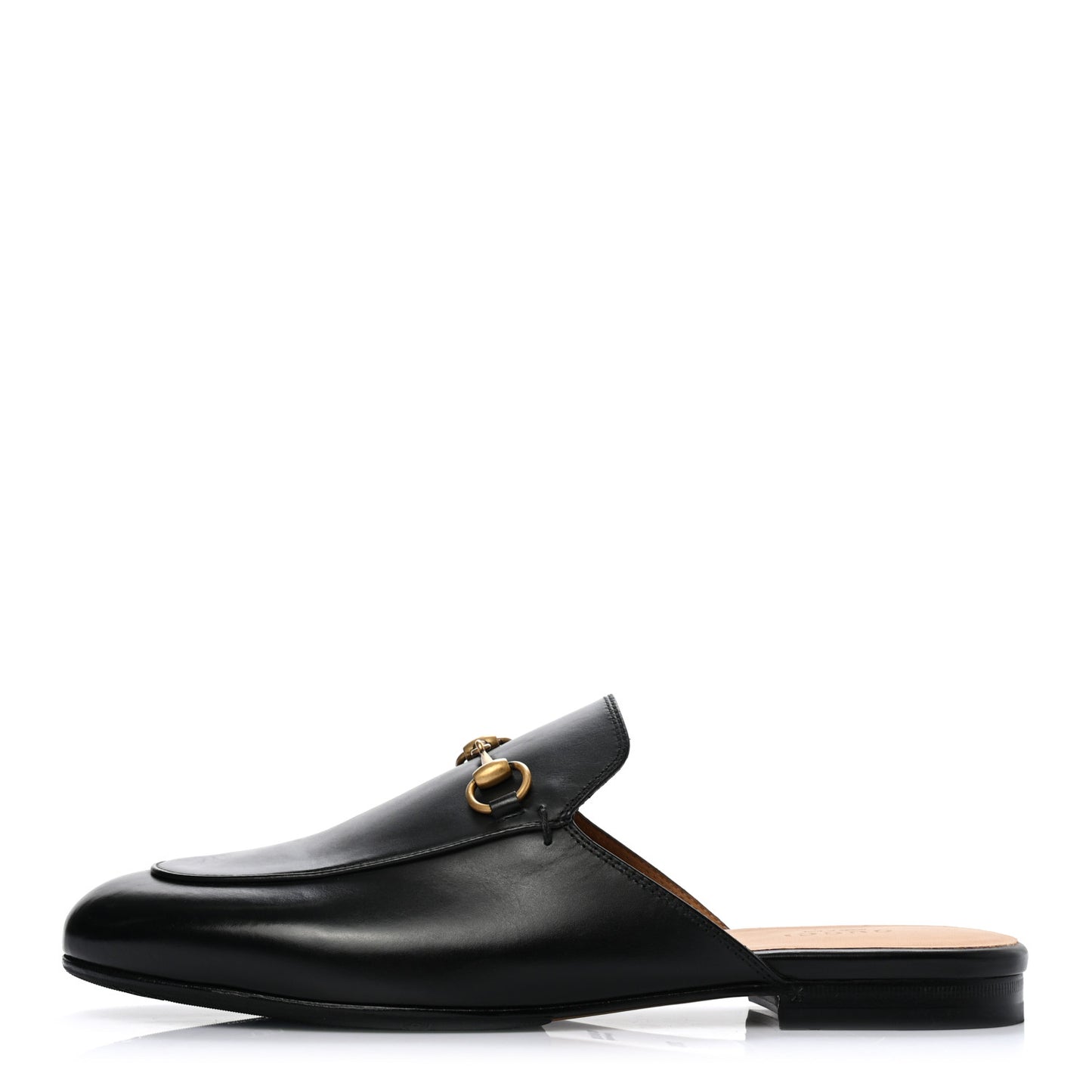 Calfskin Womens Princetown Slippers 39.5 Black