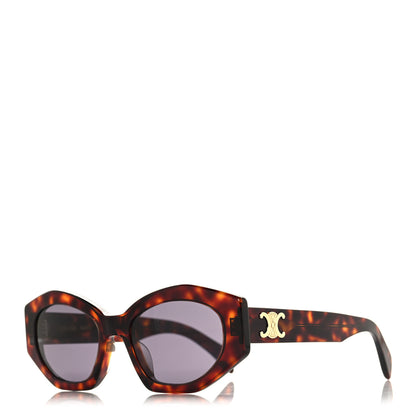 Celine Acetate Triomphe 01 Sunglasses CL 40238U Tortoise 1 of 7