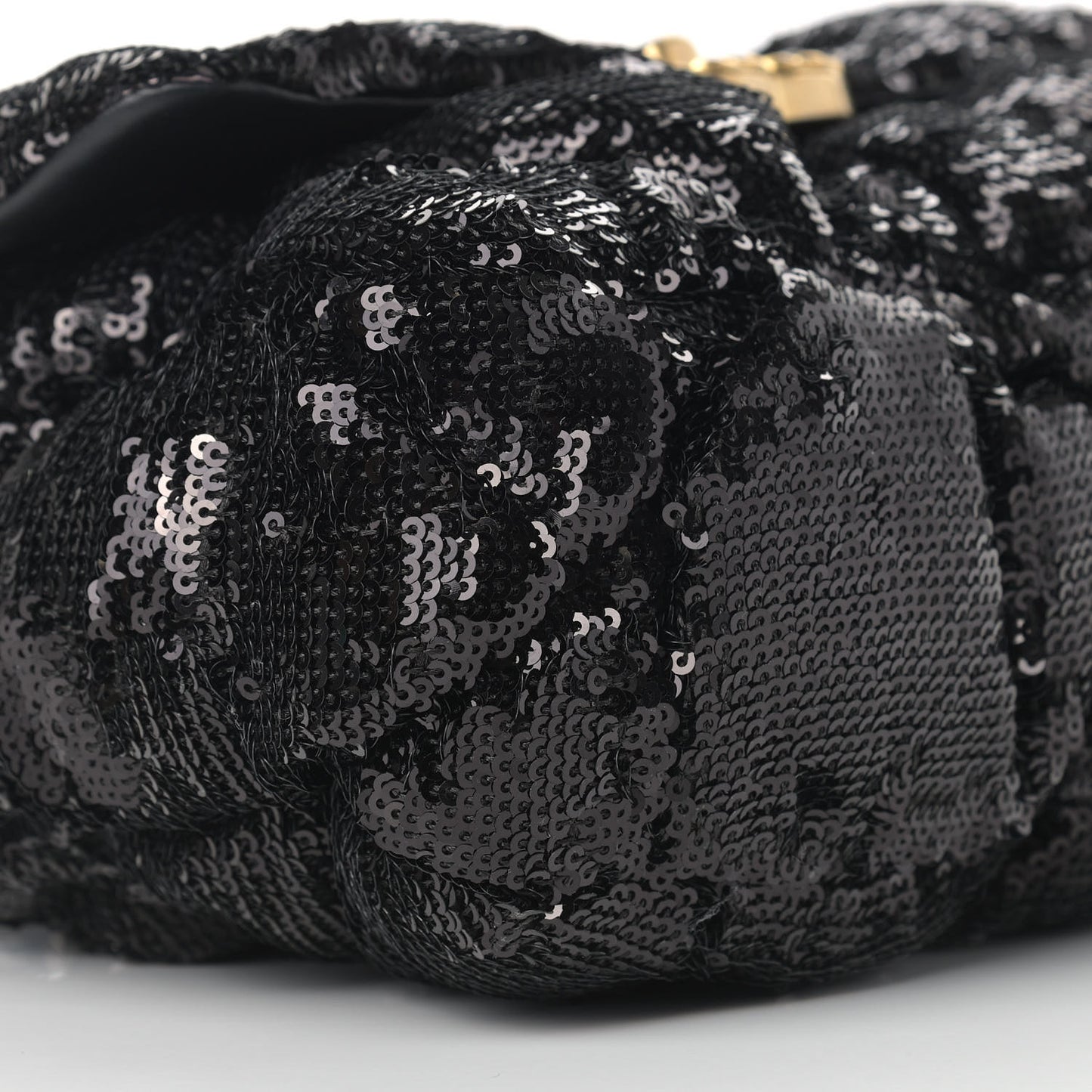 Sequin Quilted Medium Chanel 19 Flap Black