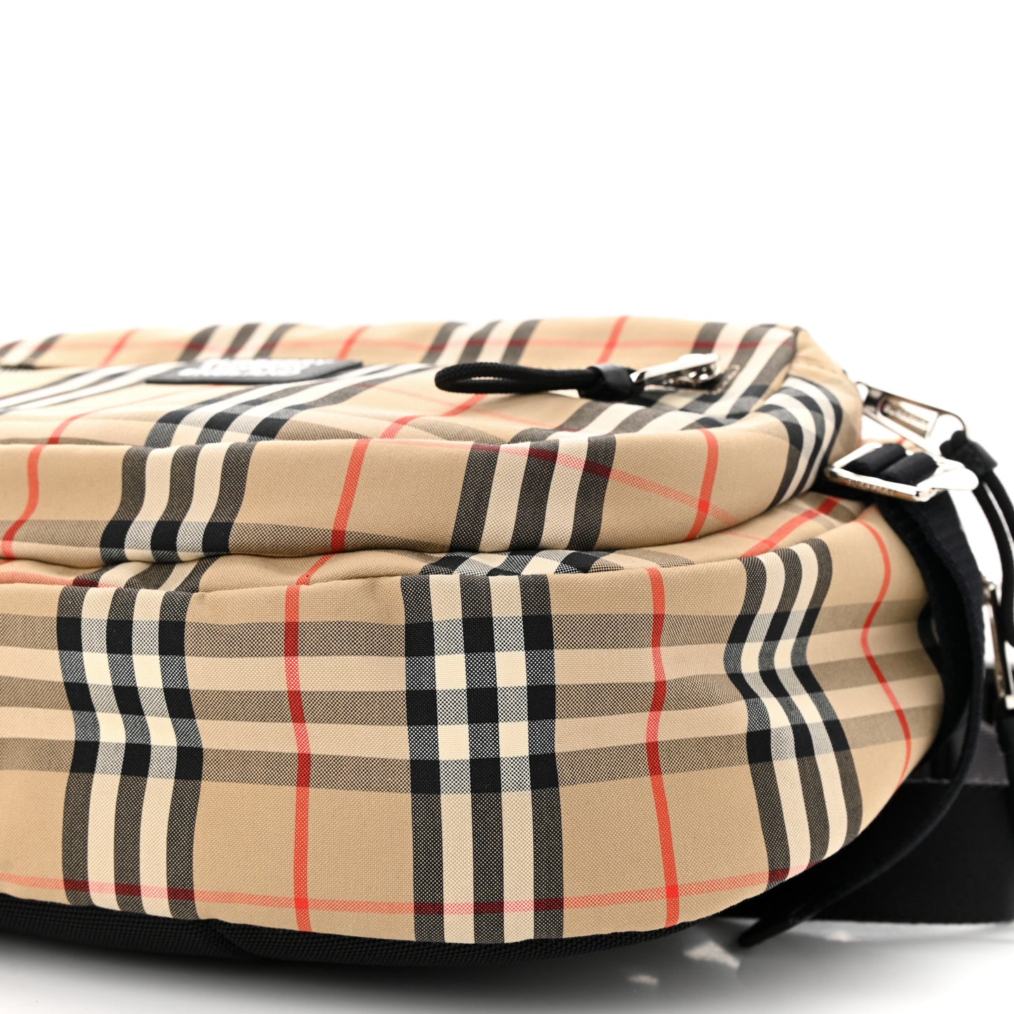 Cotton Vintage Check Large Cannon Bum Bag Archive Beige