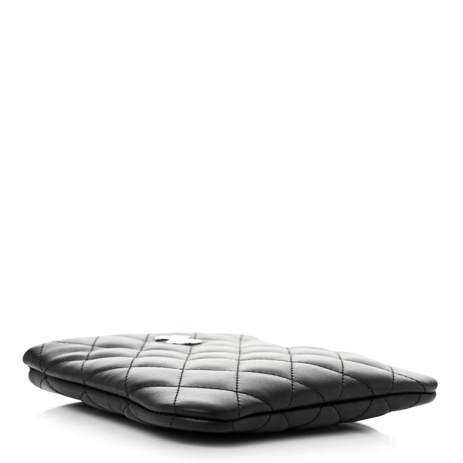 Chanel Lambskin Quilted Uniform Crossbody Bag Black 4 of 10