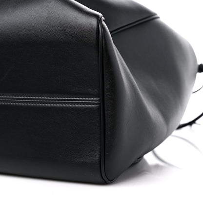 Celine Smooth Calfskin Cuir Triomphe Cabas Drawstring Black 8 of 8