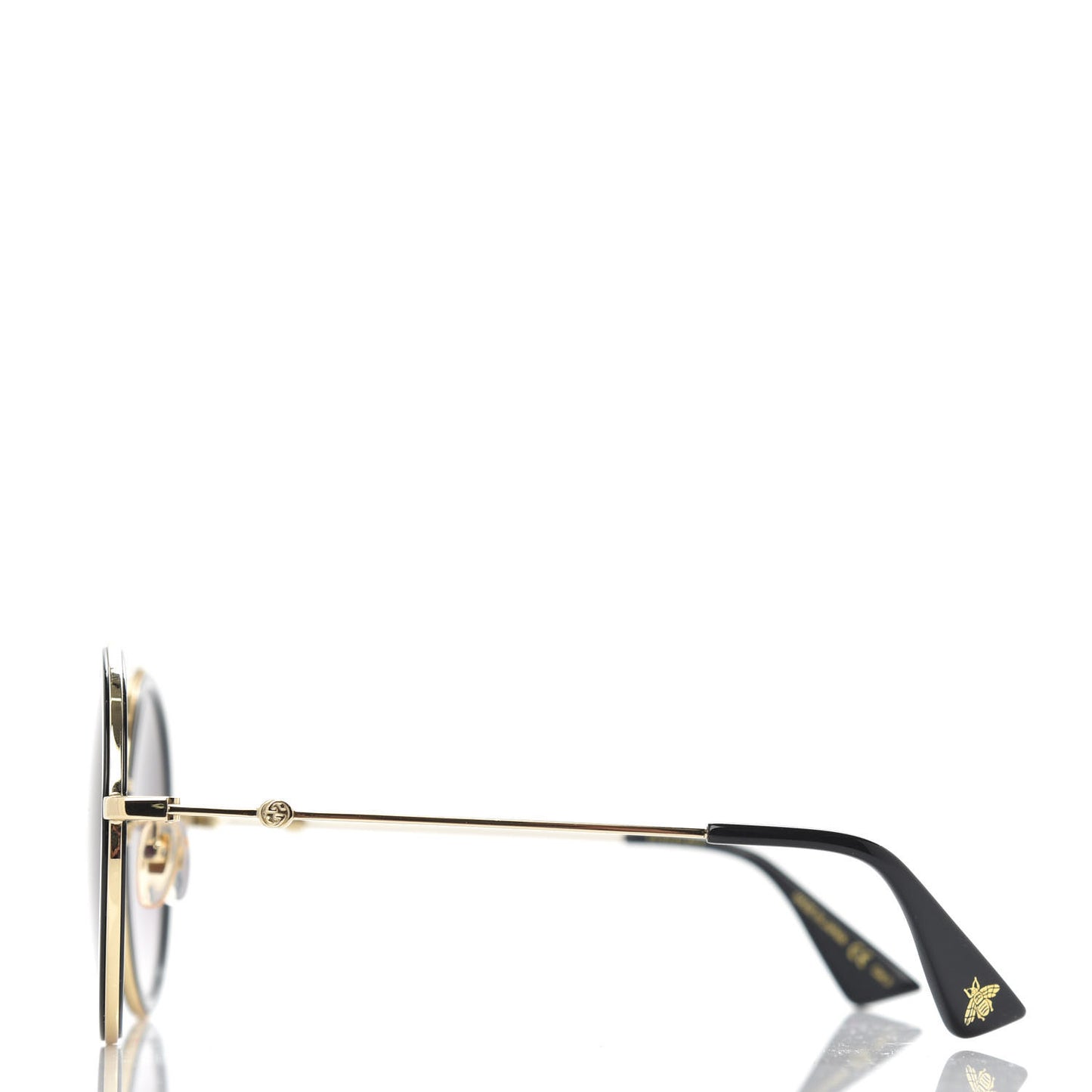 Metal Round Frame Sunglasses GG0061S Black