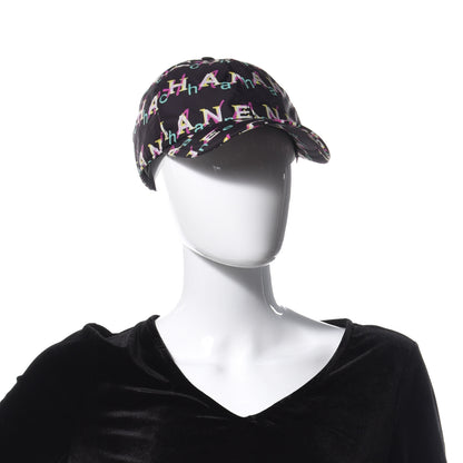 Chanel Nylon Logo Cap Hat Black 2 of 7