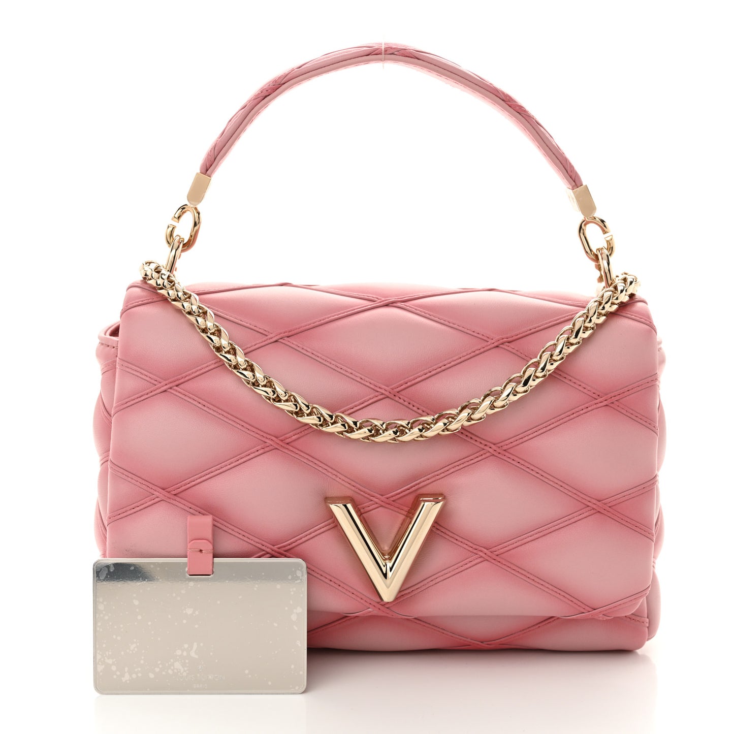 Lambskin Malletage Top Handle GO-14 MM Raspberry
