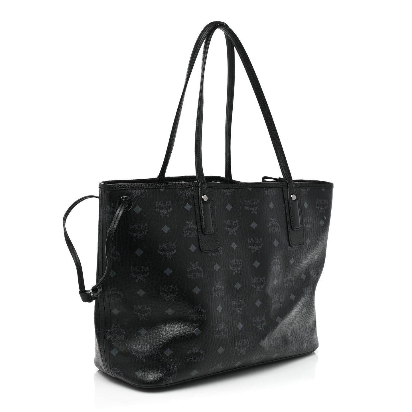 Visetos Medium Liz Reversible Shopper Tote Black