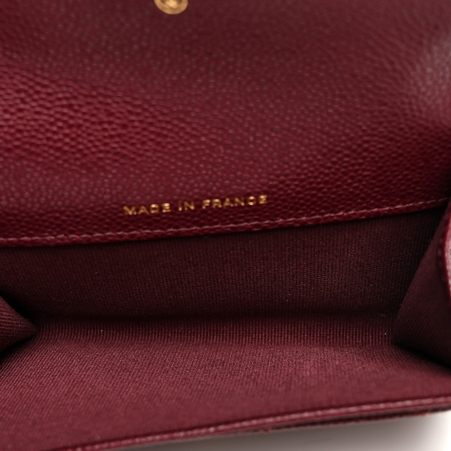 Chanel Caviar Quilted Flap Card Holder Wallet Burgundy 5 of 9