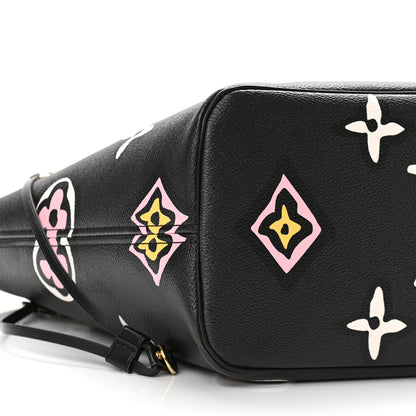 Louis Vuitton Monogram Giant Wild At Heart Neverfull MM Black 9 of 10