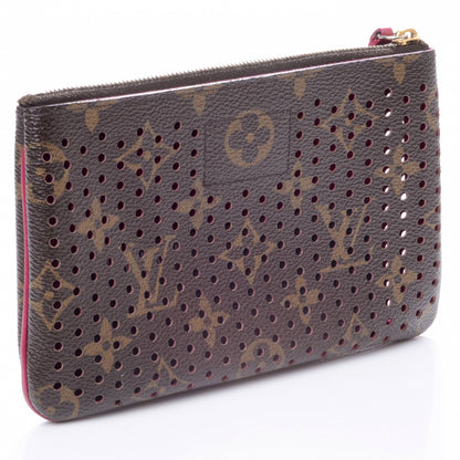 Louis Vuitton Monogram Perforated Pochette Plat Fuchsia 3 of 7