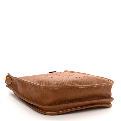 Hermes Taurillon Clemence Evelyne III PM Gold 4 of 11