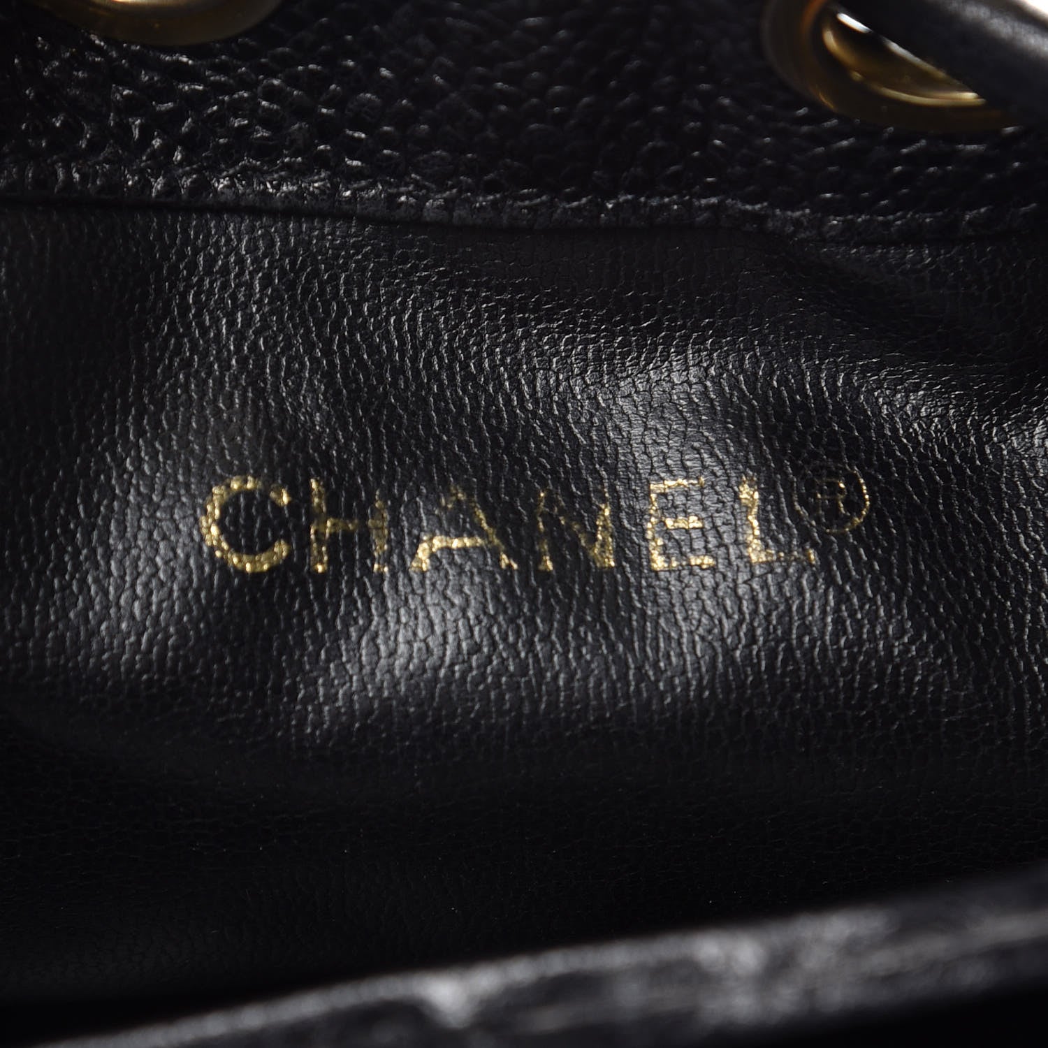 Chanel Caviar CC Drawstring Shoulder Bag Black 6 of 12