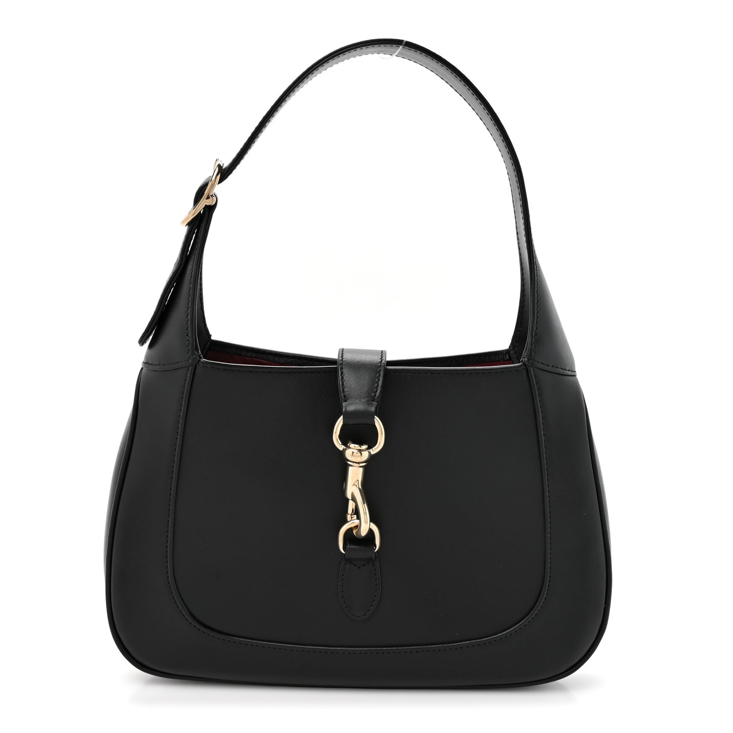 Calfskin Small Jackie Shoulder Bag Black