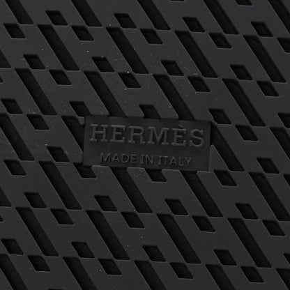 Hermes Calfskin Womens Chypre Sandals 38.5 Black 7 of 10