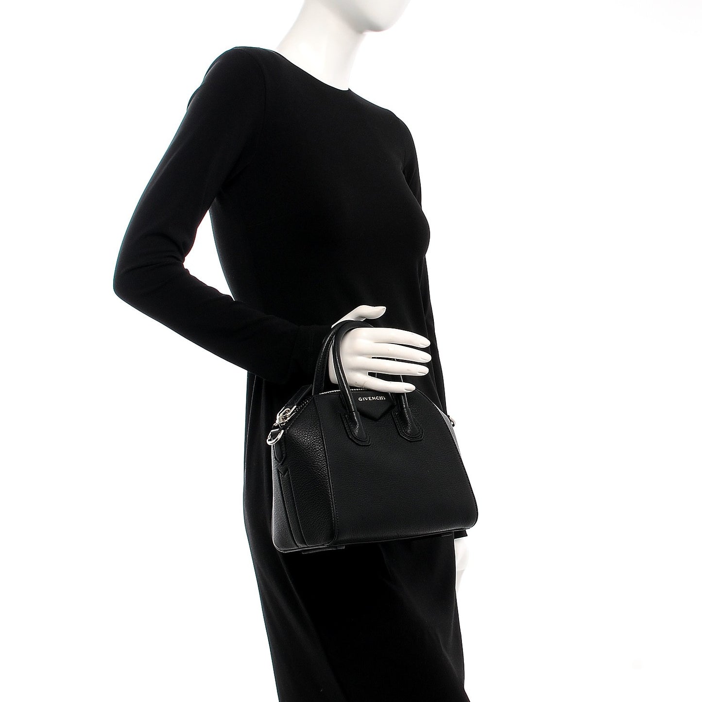 Sugar Goatskin Mini Antigona Black