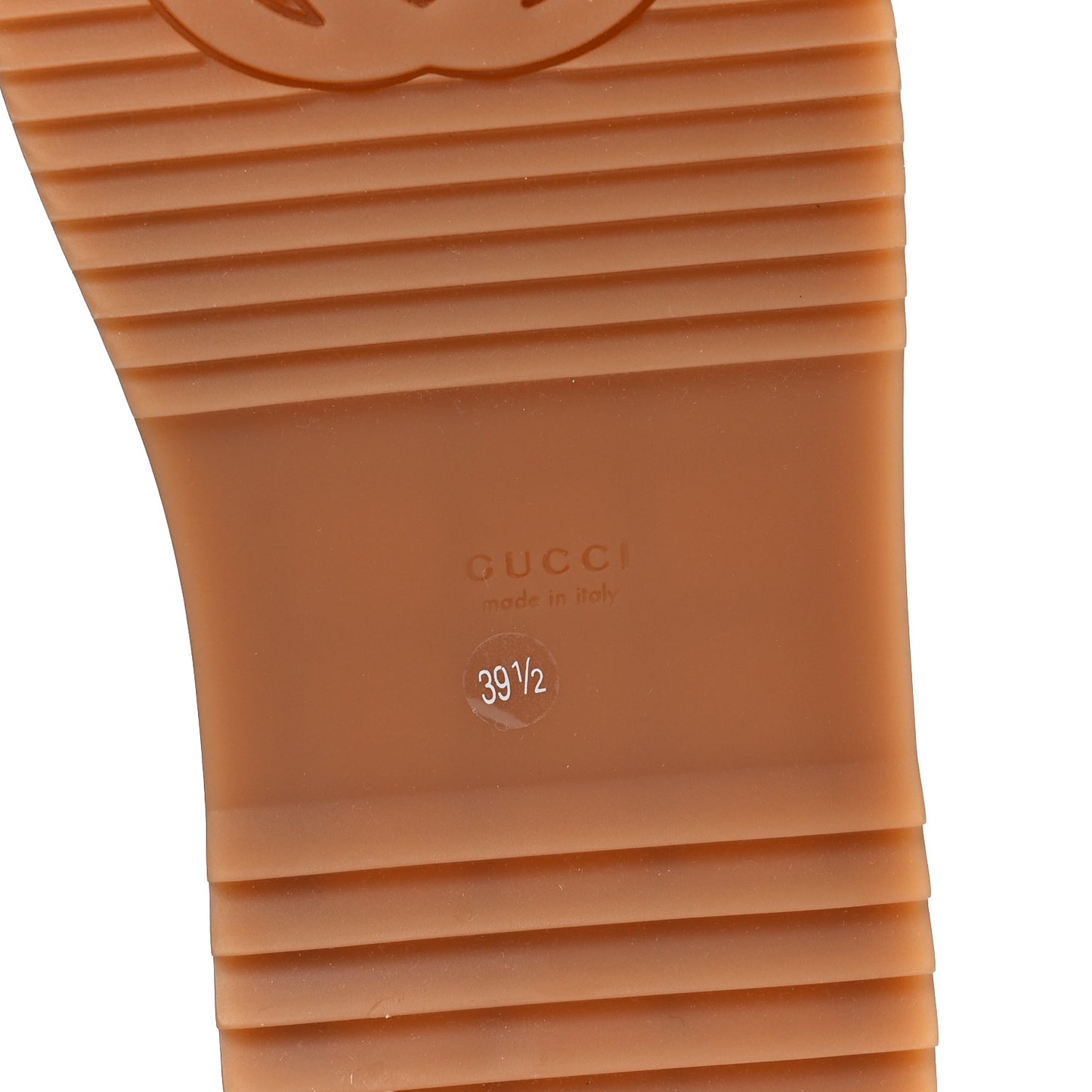 GG Supreme Monogram Water Flora Angelina Platform Slide Sandals 39.5 Beige Blue Multicolor