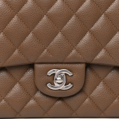 Chanel Caviar Quilted Medium Double Flap Brown 4 of 11