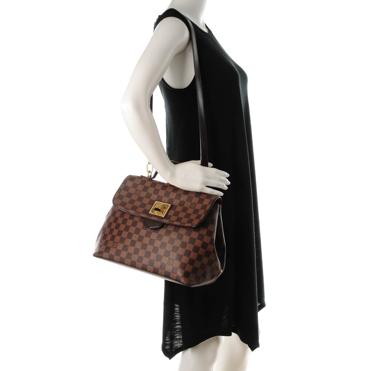 Louis Vuitton Damier Ebene Bergamo MM 2 of 16
