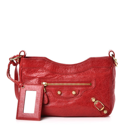 Balenciaga Agneau Giant 12 Gold Hardware Hip Rouge Cardinal 1 of 7