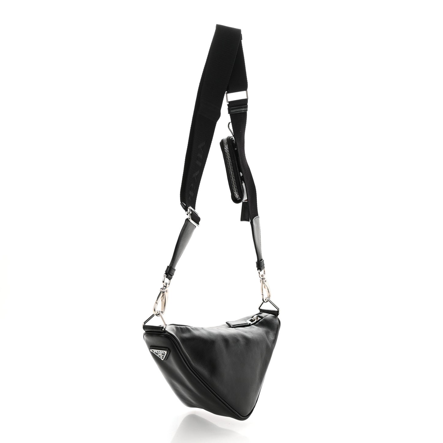 Grace Lux Triangle Shoulder Bag Black