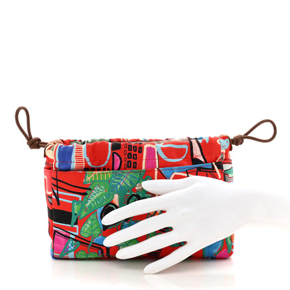 Hermes Silk Barenia Fourbi 20 PM Pouch 2 of 7