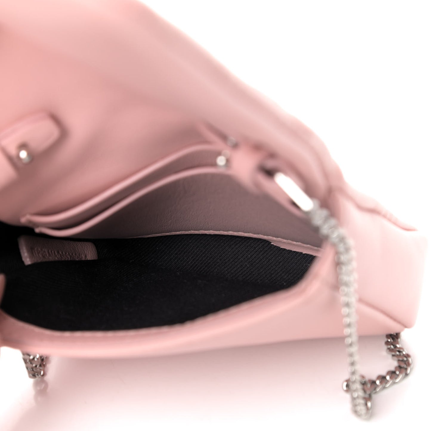 Lambskin Quilted Micro Lola Bag Blush Pink