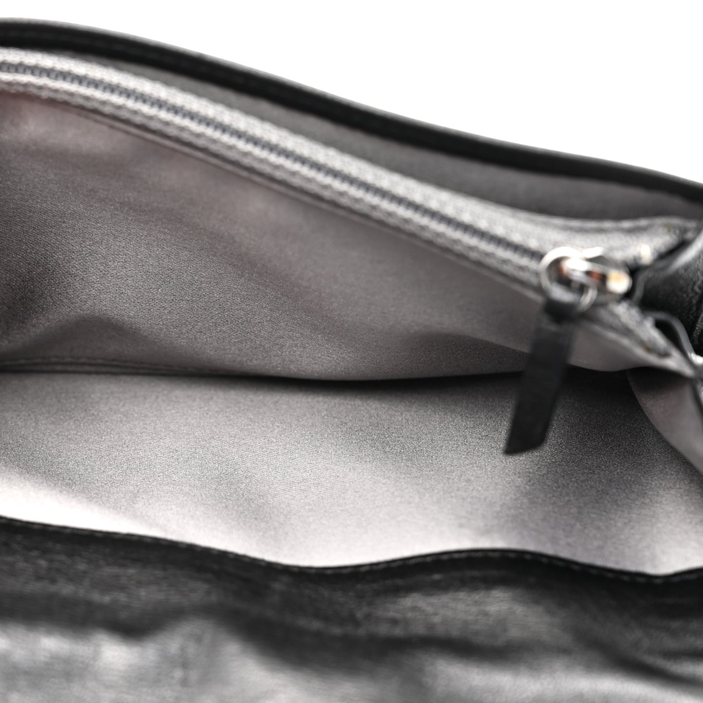 Lambskin Camellia Embossed Yen Wallet Black